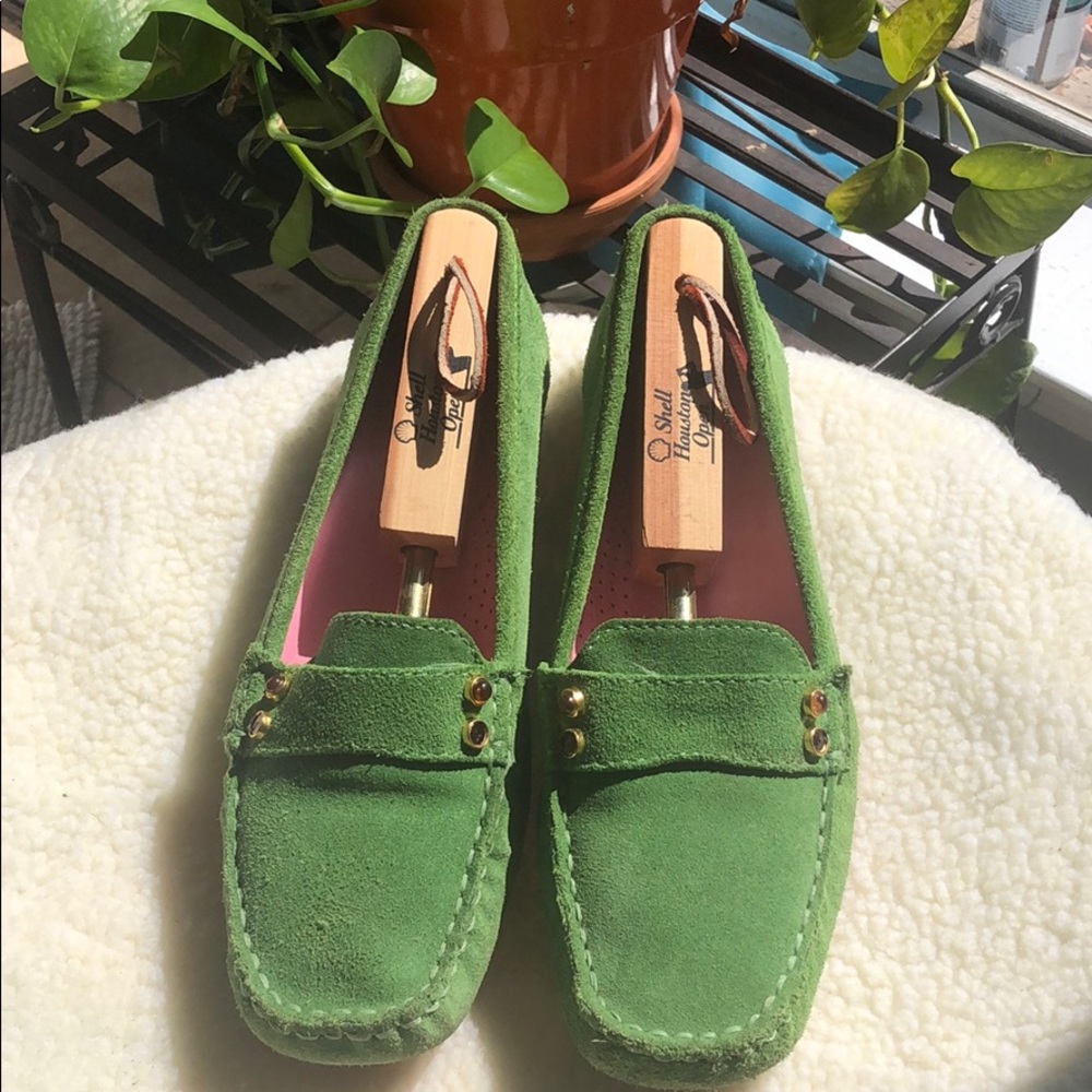 Lilly Pulitzer- Green 'Driving Miss Lilly' Loafer
